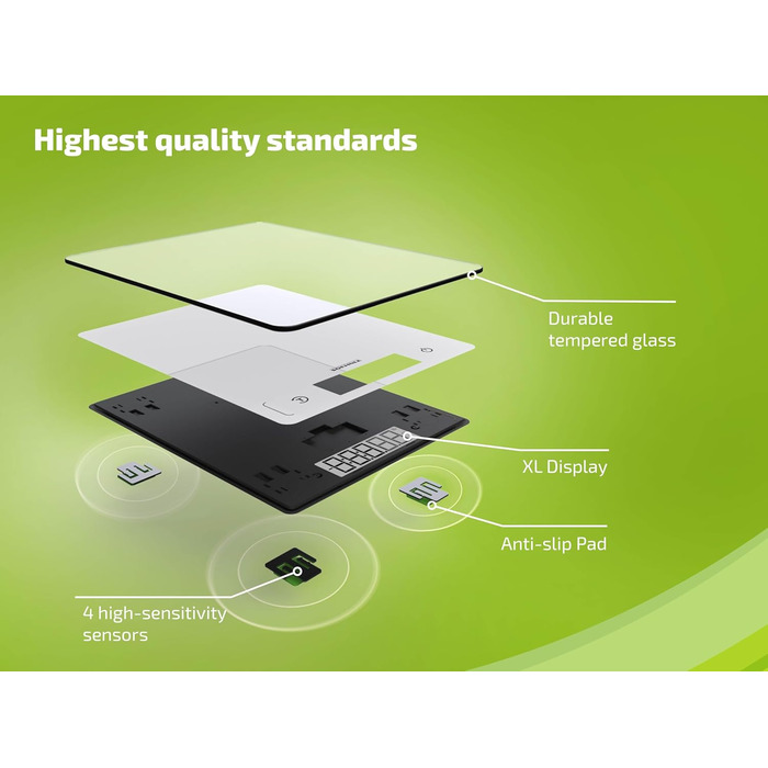 Кухонні ваги Soehnle Page Comfort 300 slim, цифрові, срібні, до 10 кг, точність 1 г, сенсорне управління, з батарейками, ультратонкий дизайн