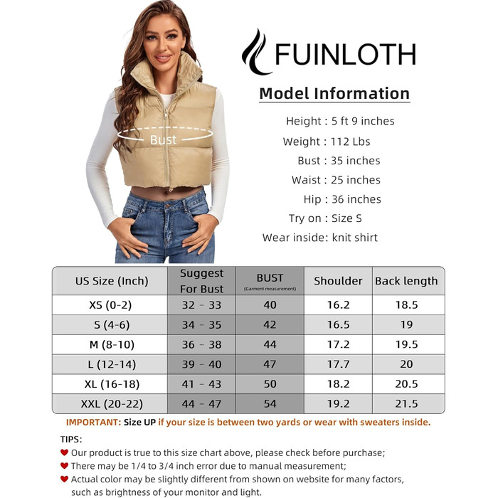 Жіноча жилетка Fuinloth: коротка, тепла, безрукавна, на блискавці, камуфляжний колір хакі, розмір M