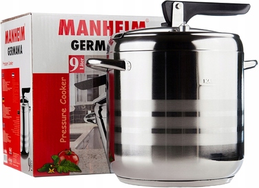 Скороварка Manheim Germania 9 л, срібляста, для індукційних плит