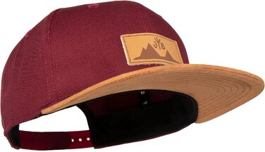 Кепка бейсболка Jumping Bird • Змінний розмір • Outdoor Snapback • Бордовий колір