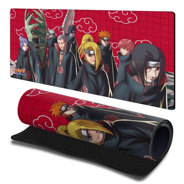 Килимок для миші Head Case Designs Naruto Shippuden Akatsuki XL (900x400 мм) для ігор, клавіатури, ПК