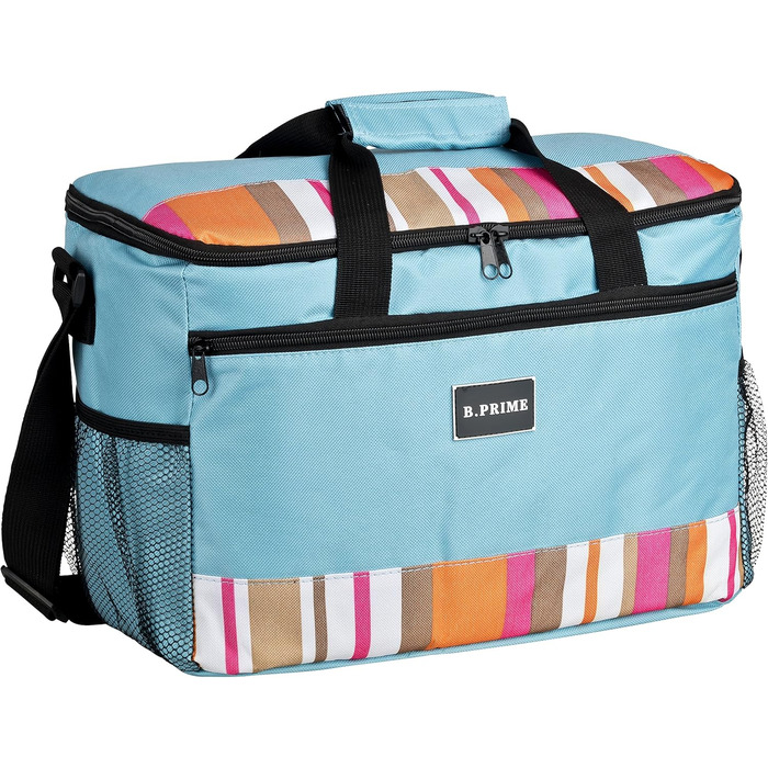 Термосумка B.PRIME 20L Classic: 36x26x22 см, блакитна | Для пікніка, кемпінгу, подорожей та покупок