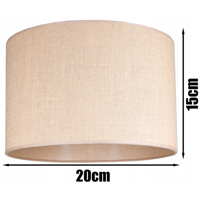 Підлогова лампа Glimex Modern E27 60 Вт, бежевий, коричневий, чорний