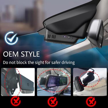 Відеореєстратор Mangoal Front 4K / Rear 1080P для Volvo XC60 (2022-2026), Model D, WiFi, 128GB карта