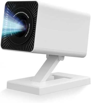 Mini проєктор Beamer 4K з Wi-Fi 6 та Bluetooth 5.0, 150 ANSI Lumen, портативний, автоматичне вирівнювання, 130 дюймів, для домашнього кіно, сумісний з телефоном/ПК/HDMI/USB