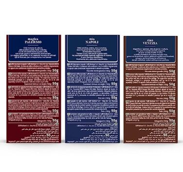 Набір кавових капсул Caffè Borbone Verkostung Kit, 90 шт. (3x30): Mia Napoli, Ciao Venezia, Magica Palermo, сумісні з Nespresso
