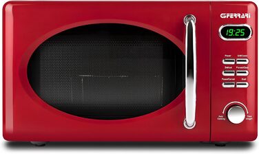 Мікрохвильова піч G3 Ferrari Sapormio Vintage, 1150W, 20 л, 8 програм, червона