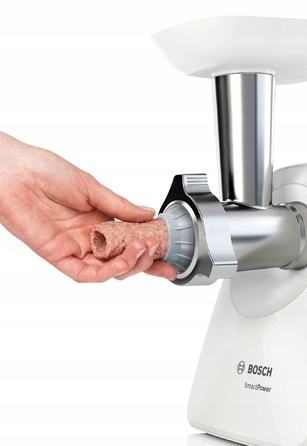 М'ясорубка Bosch MFW2520W, біла, 350 Вт