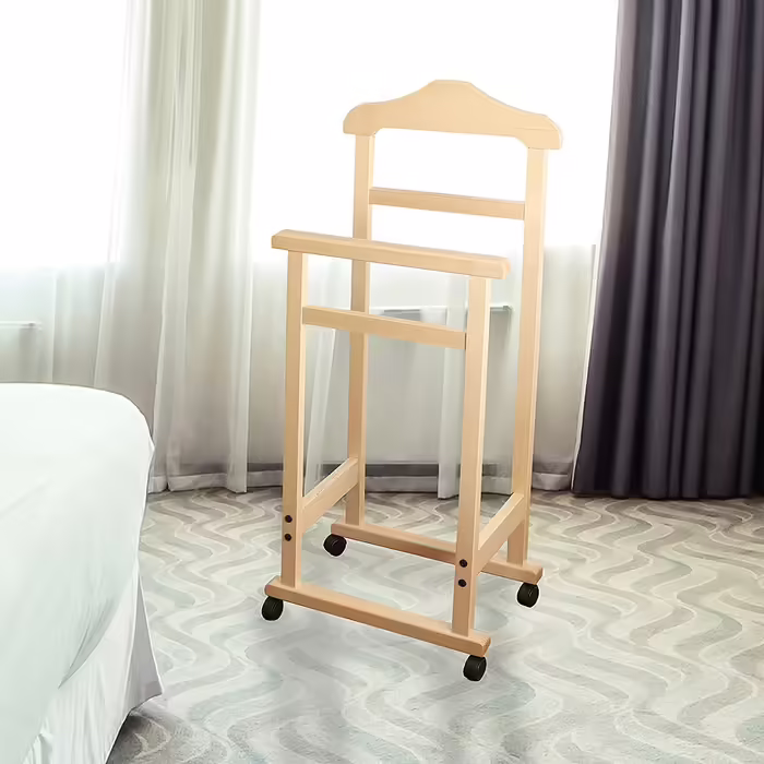MAURY'S Clothes Rack Pratic Beechwood 44 x 25 x H 98 cm … (Natural)