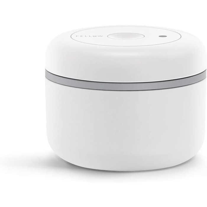 Fellow Atmos Vacuum Canisters for Coffee and Food, White, Small (0.4 L)