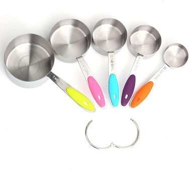 Stainless steel measuring cup for coffee powder, spices, and measuring scoop. Kitchen tools, easy to use and clean, perfect for a home gift. Measuring tools.