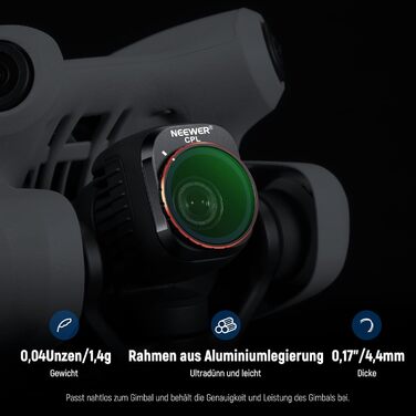 Набір фільтрів NEEWER ND&CPL для DJI Mini 4 Pro: 6 шт. (ND8, ND16, ND32, ND64, ND128, CPL)