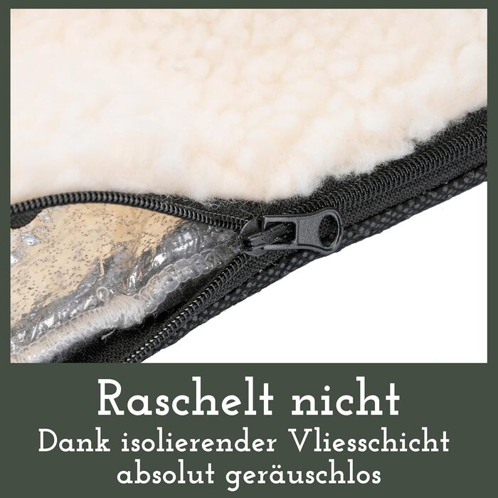 Самогріюча ковдра для собак Fellou 90 x 64 см - тепла підстилка для тварин, миється, без сторонніх звуків, бежевого кольору
