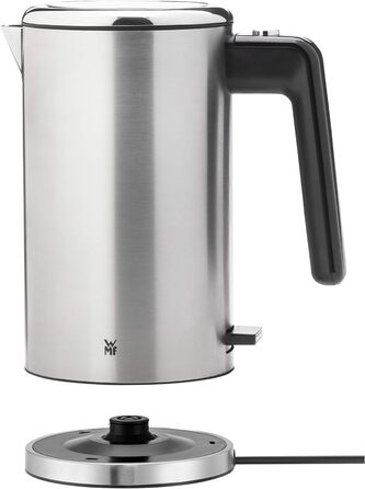 WMF Lono Double-Walled Stainless Steel 1.3L Electric Kettle with Scale Filter, 2400 Watts, Safety Touch, Matte Stainless Steel Single