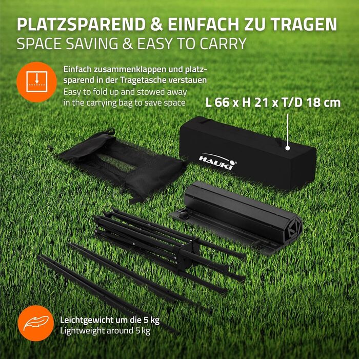 Стіл для кемпінгу Hauki Braun, розкладний, 118 x 55 x 64,5 см, алюмінієвий, з рулоючою стільницею, для відпочинку на природі, саду, балкону, подорожей, ринку, з сумкою