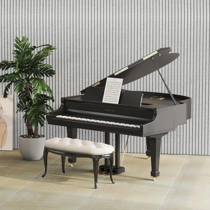 Акустичні панелі TONOR самоклеючі для звукоізоляції 120x60x1.9 см, шумопоглинаючі панелі для студії, офісу та дому, сірі (8 шт)