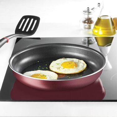 Набір посуду Tefal Ingenio Essential (20 предметів): каструлі, сковорідки, кришки та кухонне приладдя, червоний, для всіх типів плит (крім індукційних) та духовки