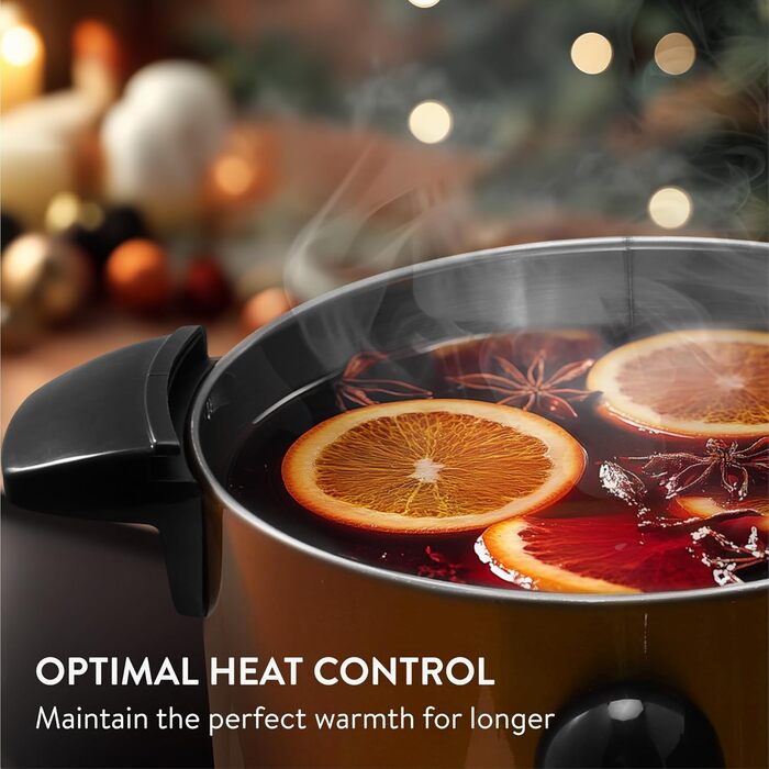 Navaris Mulled Wine Warmer/Hot Water Dispenser - Stainless Steel - with Thermostat, Fill Level Indicator, and Tap - Mulled Wine and Hot Beverage Dispenser (10 l, Copper)