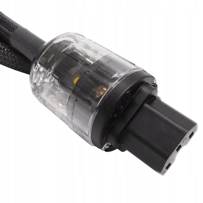 Кабель живлення TOMANEK TPC GOLD-BLACK 230V 16A Schuko-IEC, 1м