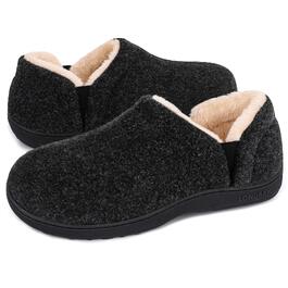 Чоловічі теплі зимові капці LongBay з ефектом пам'яті (Memory Foam), закриті, темно-сірі, розмір 42/43 EU