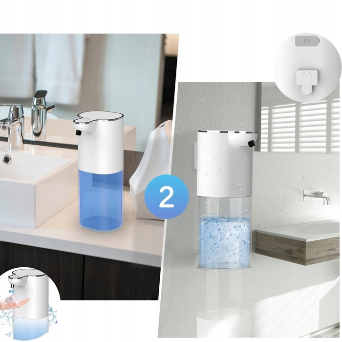 Автоматичний безконтактний дозатор для мила (настільний/настінний), 400 мл, USB