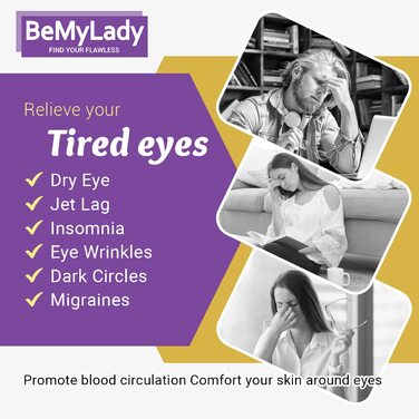 Маска для очей BeMyLady з ефектом тепла, 16 шт. - для зняття втоми, мігрені, догляду за повіками, розслаблення. Без ароматизаторів