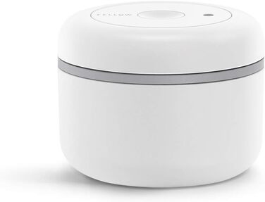 Fellow Atmos Vacuum Canisters for Coffee and Food, White, Small (0.4 L)