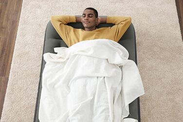 Надувний матрац Bestway TriTech XL з вбудованим насосом, сірий 191x97x30 см (1067929)