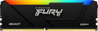 Kingston FURY Beast RGB DDR4 3200MHz 16GB (8GB x 2) DIMM Пам'ять RAM для ПК, CL16