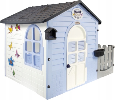 Великий дитячий садовий будиночок з терасою та огорожею Mochtoys XL