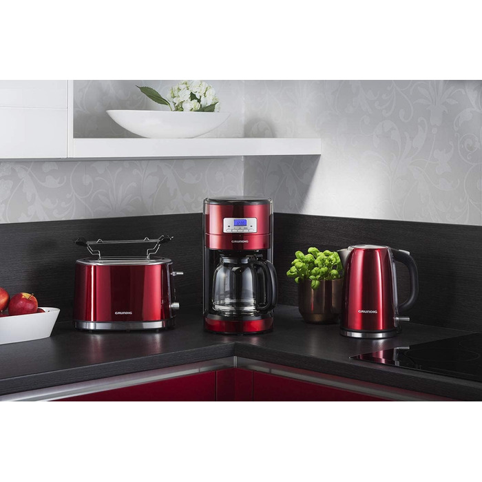 Електричний чайник Grundig WK 8340 з нержавіючої сталі, 1.7 л, прихований нагрівальний елемент, індикатор рівня води, колір Rose Gold