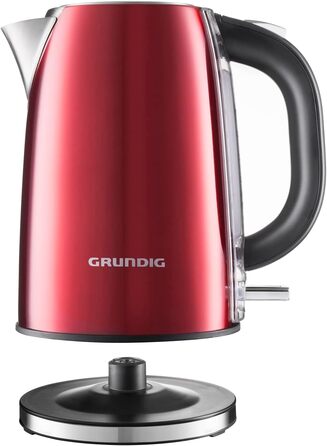 Електричний чайник Grundig WK 8340 з нержавіючої сталі, 1.7 л, прихований нагрівальний елемент, індикатор рівня води, колір Rose Gold