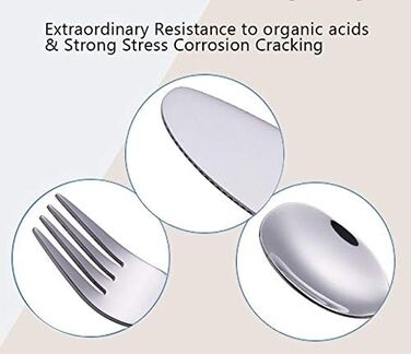 Набір дитячого столового приладдя EXZACT Kinderbesteck Set - 18 предметів з нержавіючої сталі для дітей від 2 років - безпечний, придатний для миття в посудомийній машині, з гравіюванням (6 виделок, 6 ножів, 6 ложок)