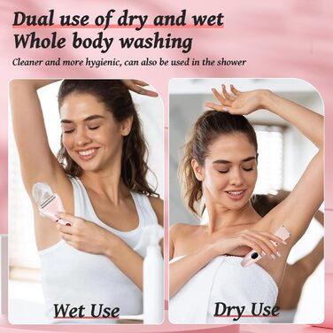 Електричний жіночий тример 3-в-1 для тіла, обличчя та інтимної зони, 3 насадки, IPX7, для жінок