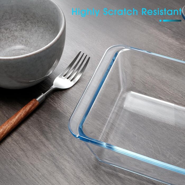 Форма для запікання NUTRIUPS, скло, 20x15x6 см, об'єм 1.4 л - прямокутна, для лазаньї