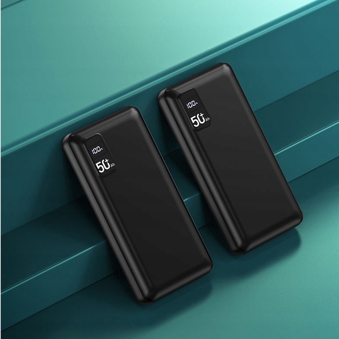 Потужний павербанк Baseus 50000mAh 22.5W: 2x USB, USB-C, QC 3.0, з LED-дисплеєм та системою безпеки