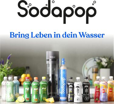 Водопровідна система Sodapop Cooper: стильна та компактна, 44.9 см (білий колір, 3 PET-пляшки в комплекті)