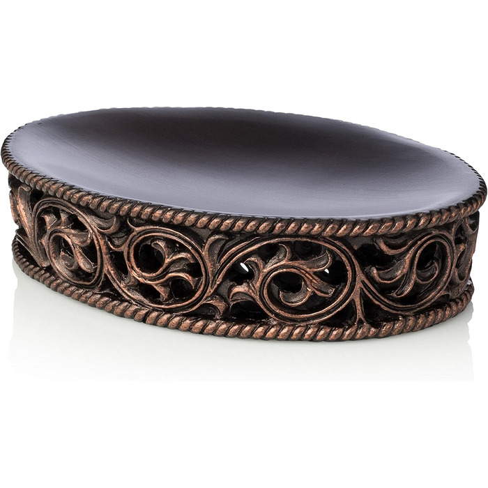 Набір аксесуарів для ванної кімнати Essentra Home, бронза (4 шт): тримач для зубних щіток, дозатор для лосьйону, склянка, мильниця