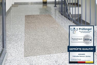 Килимок для дому Samson Sauberlaufmatte: миючий, з антиковзким покриттям, 40x60 см, бежевий