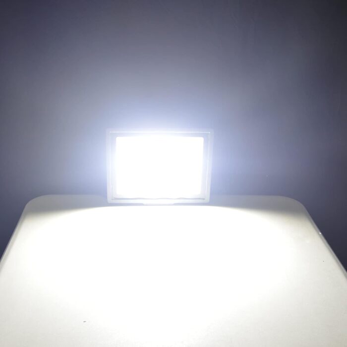 RIGIDON 2x 75W LED Floodlights Outdoor, 7500LM Outdoor Floodlight, 6000K Cool White IP66 Waterproof LED Floodlight, Outdoor Lamp for Garden, Courtyards, Garage, Hotel, Sports Field, Workshop (1 x 100W)