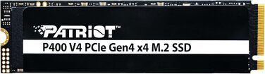 SSD Patriot P400 V4 1TB NVMe PCIe Gen 4x4 M.2 2280 - Швидкість до 6000 МБ/с (читання) / 5000 МБ/с (запис), сумісний з PS5