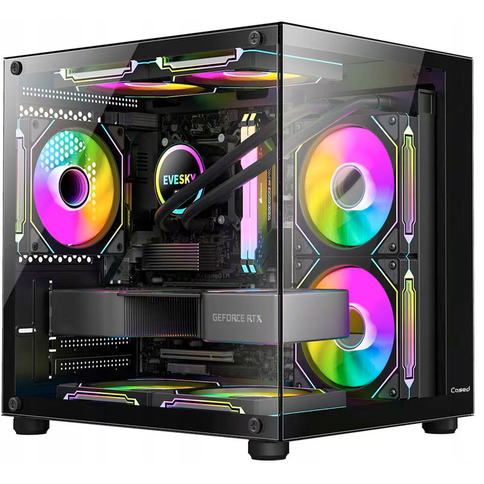 Корпус Cased L-W209 Midi Tower, чорний