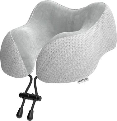 Подушка для шиї у вигляді ховрашини Memory Foam для подорожей - комфортна підтримка шиї під час подорожей літаком, автомобілем