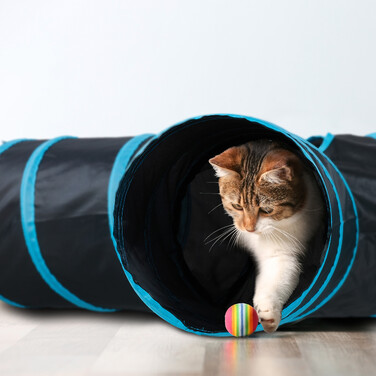 Relaxdays Складаний котячий тунель 4 способи