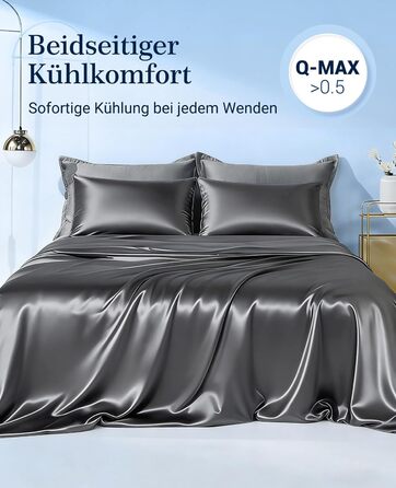 Охолоджуюча літня ковдра Elegear з технологією Arc-Chill 3.0, 150x200 см, темно-сірий перламутр. Q-Max > 0.5
