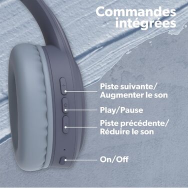 Бездротові навушники T'nB, складні, з пасивною шумоізоляцією, Bluetooth, стерео, мікрофон, до 30 годин роботи, зелено-блакитні