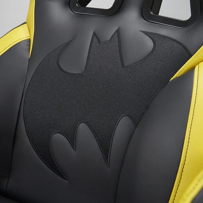 Ігрове крісло SUBSONIC Batman, екошкіра, чорний/жовтий, XL