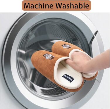 Жіночі халапи з бавовни з закритим носком - Зручна антиковзна підошва, дихаючі для дому, Колір: Коричневий, Розмір: 40/41 EU