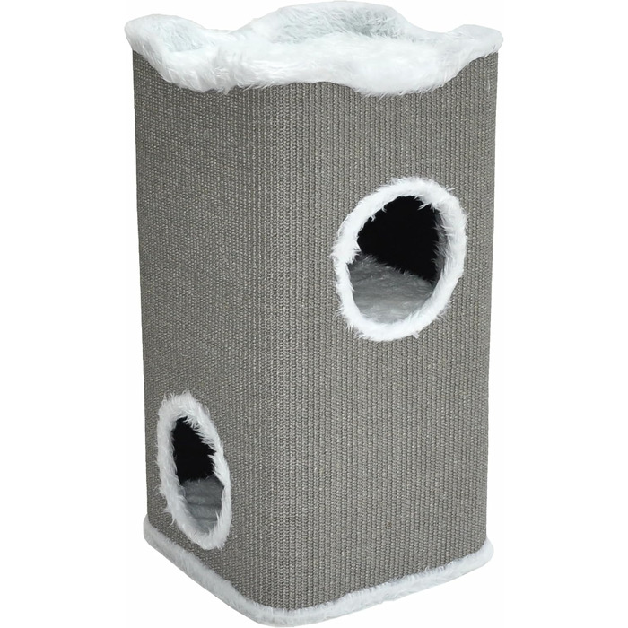 Котячий будиночок Nanook Toni: міцний когтетоп з 2 печерами та лежаком, 74 см