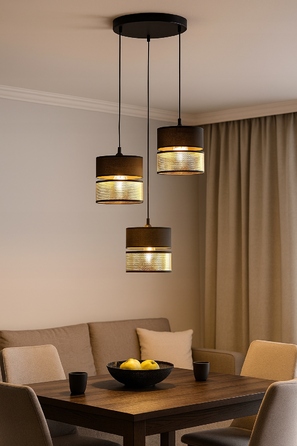 Настільна нічна лампа з ажурним золотистим абажуром, патрон E27, LED